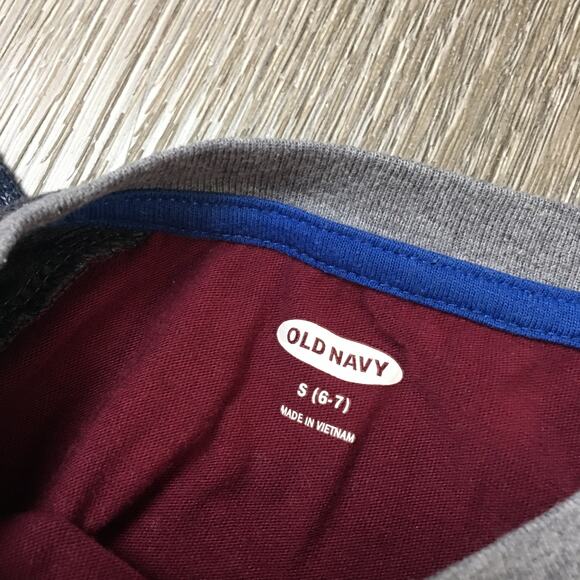 Old Navy Raglan Long sleeve Henley Tee boys Size S 6-7 - Picture 9 of 10